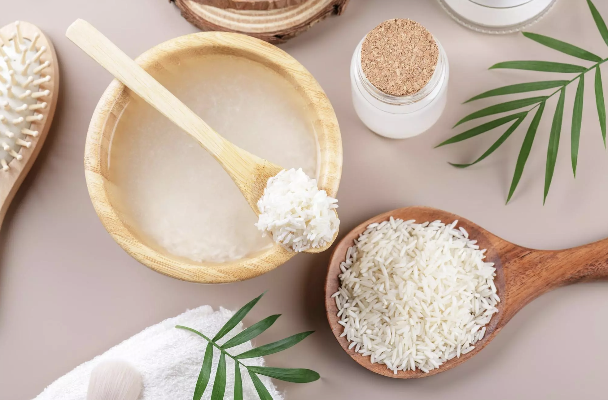 Arroz y agua de arroz como inspiración de las fórmulas AMEZEL